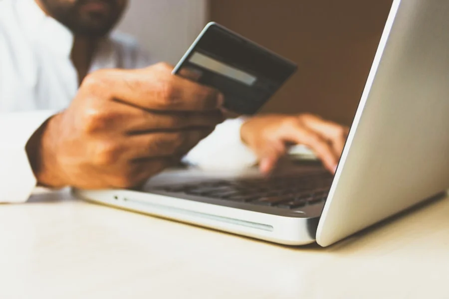 Credit card and financial planning documents on a desk